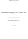 Cover page: Application of Machine Learning Algorithms in Predicting Social-Planning Platform Donations