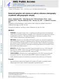 Cover page: REDUCED GANGLION CELL VOLUME ON OPTICAL COHERENCE TOMOGRAPHY IN PATIENTS WITH GEOGRAPHIC ATROPHY