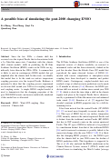 Cover page: A possible bias of simulating the post-2000 changing ENSO