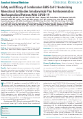 Cover page: Safety and Efficacy of Combination SARS-CoV-2 Neutralizing Monoclonal Antibodies Amubarvimab Plus Romlusevimab in Nonhospitalized Patients With COVID-19