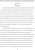 Cover page: Reflections of the Public: Gender and Attitude Differences toward Infanticide and Murder