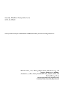 Cover page: A Comparative Analysis of Pedestrian and Bicyclist Safety Around University Campuses