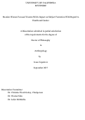 Cover page: Bosnian Women Focused Trauma NGOs Impact on Subject Formation With Regard to Health and Gender