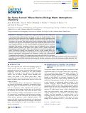 Cover page: Sea Spray Aerosol: Where Marine Biology Meets Atmospheric Chemistry