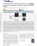 Cover page: Identifying Neural Signatures of Dopamine Signaling with Machine Learning.