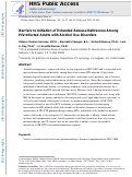 Cover page: Barriers to initiation of extended release naltrexone among HIV-infected adults with alcohol use disorders.