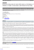 Cover page: Behavioral Intervention for Adults With Autism on Distribution of Attention in Triadic Conversations: A/B-Tested Pre-Post Study.