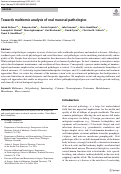 Cover page: Towards multiomic analysis of oral mucosal pathologies