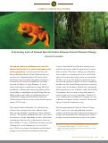 Cover page: Preventing Loss of Animal Species Under Human-Caused Climate Change