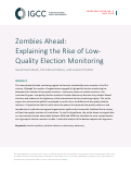 Cover page: Zombies Ahead: Explaining the Rise of Low-Quality Election Monitoring