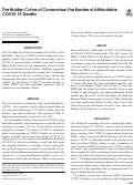 Cover page: The Hidden Colors of Coronavirus: the Burden of Attributable COVID-19 Deaths