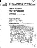 Cover page: Selenium Fractionation and Cycling in the Intertidal Zone of the Carquinez Strait Annual Report October 1, 1995-December 31, 1996