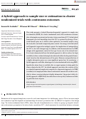 Cover page: A hybrid approach to sample size re‐estimation in cluster randomized trials with continuous outcomes