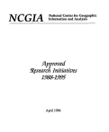 Cover page of Approved Research Initiatives, 1988 - 1995