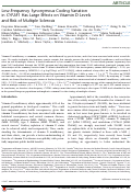 Cover page: Low-Frequency Synonymous Coding Variation in CYP2R1 Has Large Effects on Vitamin D Levels and Risk of Multiple Sclerosis.