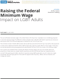 Cover page: Raising the Federal Minimum Wage: Impact on LGBT Adults