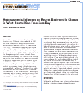 Cover page: Anthropogenic Influence on Recent Bathymetric Change in West-Central San Francisco Bay