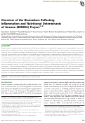 Cover page: Overview of the Biomarkers Reflecting Inflammation and Nutritional Determinants of Anemia (BRINDA) Project.