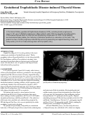 Cover page: Gestational Trophoblastic Disease-Induced Thyroid Storm