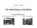 Cover page: The Optical Image on the Retina