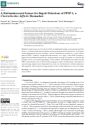 Cover page: A Bioluminescent Sensor for Rapid Detection of PPEP-1, a Clostridioides difficile Biomarker