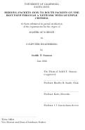 Cover page: Herding Packets: How to Route Packets on the Best Path Through a Network with Multiple Criteria