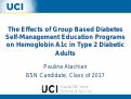 Cover page of The Effects of Group Based Diabetes Self-Management Education Programs on Hemoglobin A1c in Type 2 Diabetic Adults: A Review of Experimental Studies