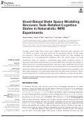 Cover page: Voxel-Based State Space Modeling Recovers Task-Related Cognitive States in Naturalistic fMRI Experiments