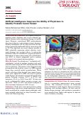 Cover page: Artificial Intelligence Improves the Ability of Physicians to Identify Prostate Cancer Extent