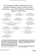 Cover page: The Evolution Of Bits And Bottlenecks In A Scientific Workflow Trying To Keep Up With Technology: Accelerating 4D Image Segmentation Applied to NASA data