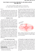 Cover page: Electron-cloud measurements and simulations for the APS