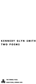 Cover page: Two Poems