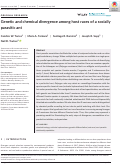 Cover page: Genetic and chemical divergence among host races of a socially parasitic ant