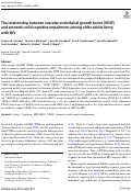 Cover page: The relationship between vascular endothelial growth factor (VEGF) and amnestic mild cognitive impairment among older adults living with HIV