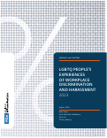 Cover page of LGBTQ People’s Experiences of Workplace Discrimination and Harassment