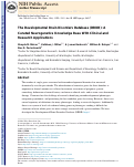 Cover page: The Developmental Brain Disorders Database (DBDB): A curated neurogenetics knowledge base with clinical and research applications