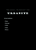 Cover page: Urbanite 1. The Laziest, The Hastiest