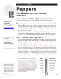Cover page: Peppers: Safe Methods to Store, Preserve, &amp; Enjoy