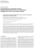 Cover page: IncF Plasmids Are Commonly Carried by Antibiotic Resistant Escherichia coli Isolated from Drinking Water Sources in Northern Tanzania