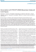 Cover page: Association of CYP2C9*2 with bosentan-induced liver injury.