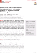 Cover page: Activity of the Pore-Forming Virulence Factor Listeriolysin O Is Reversibly Inhibited by Naturally Occurring S-Glutathionylation