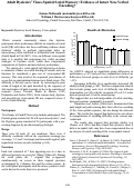 Cover page: Adult Dyslexics' Visuo-Spatial Serial Memory: Evidence of Intact Non-Verbal Encoding?