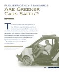Cover page: Fuel-Efficiency Standards: Are Greener Cars Safer?