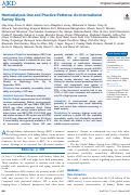 Cover page: Hemodialysis Use and Practice Patterns: An International Survey Study