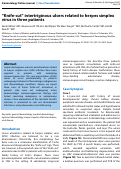 Cover page: "Knife-cut" intertriginous ulcers related to herpes simplex virus in three patients