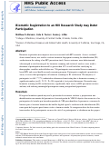 Cover page: Biometric Registration to an HIV Research Study may Deter Participation