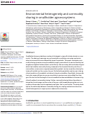 Cover page: Environmental heterogeneity and commodity sharing in smallholder agroecosystems.