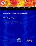 Cover page: Cigarette Demand, Taxation, and the Poor: A Case Study of Bulgaria