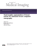 Cover page: Neutrosophic segmentation of breast lesions for dedicated breast computed tomography