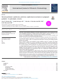 Cover page: Stevens-Johnson syndrome and toxic epidermal necrolysis in pregnant patients: A systematic review.